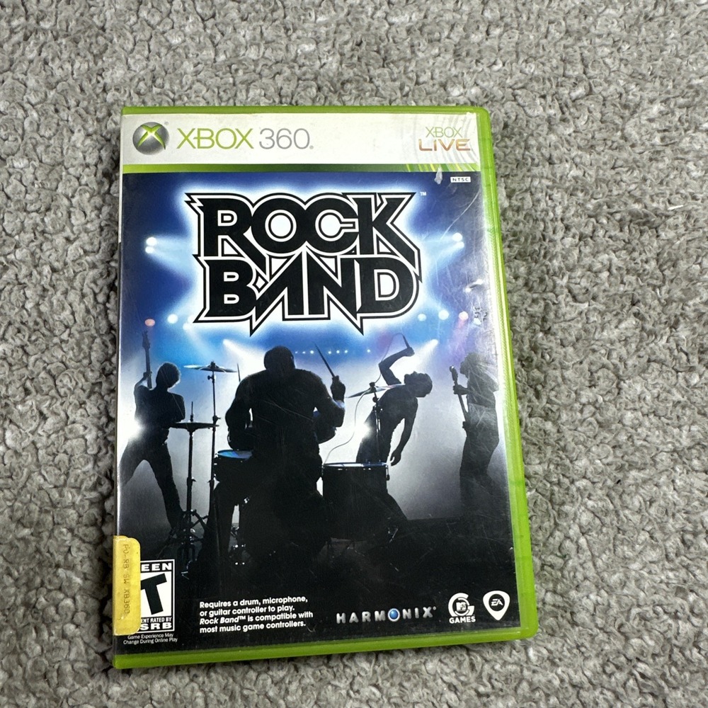 Rock Band (Microsoft Xbox 360, 2007) CIB w/ Manual